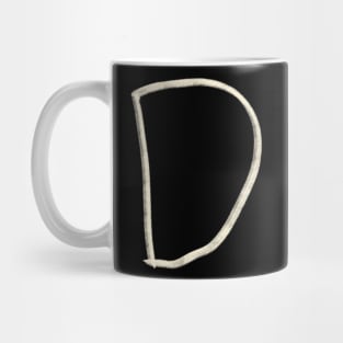 Hand Drawn Letter D Mug